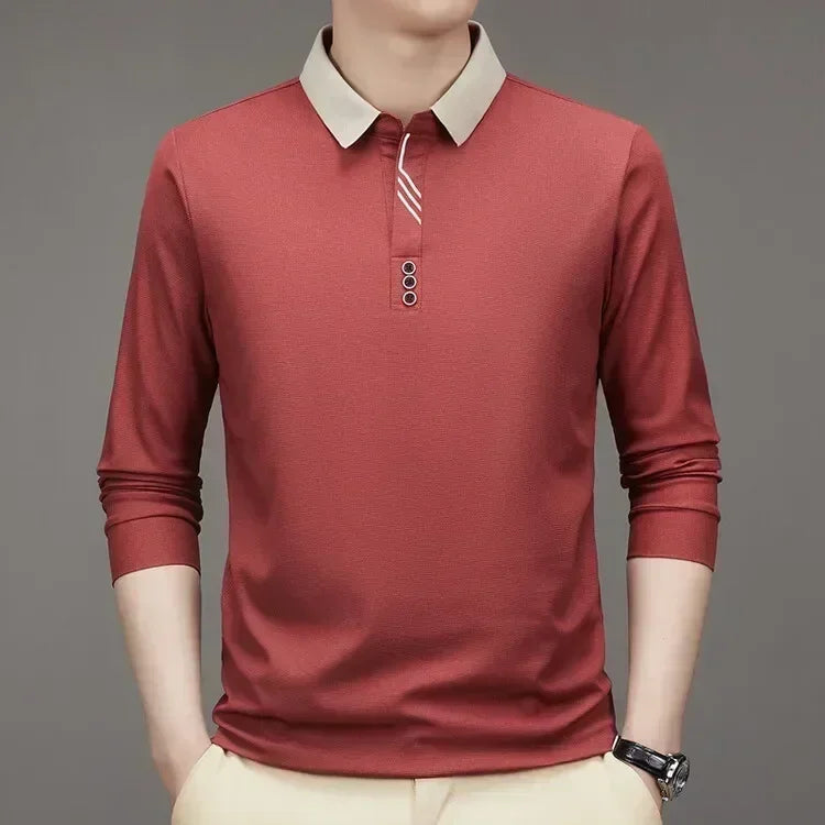 Men's Waffle Polo Shirt