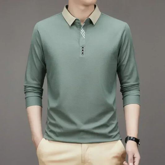 Men's Waffle Polo Shirt