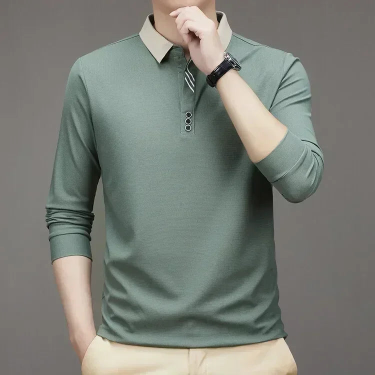 Men's Waffle Polo Shirt