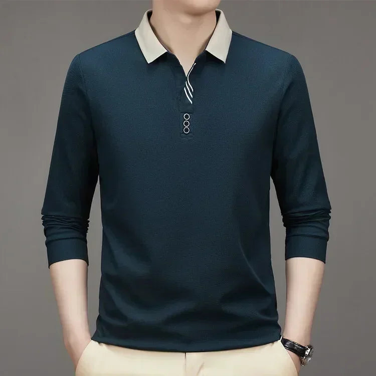 Men's Waffle Polo Shirt