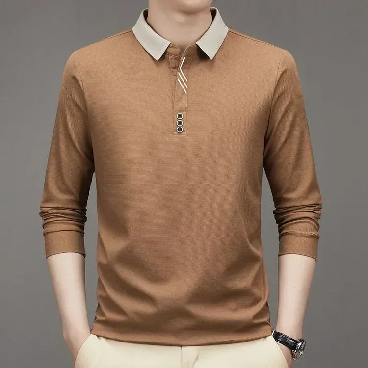 Men's Waffle Polo Shirt