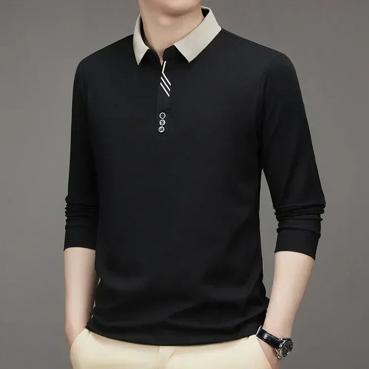 Men's Waffle Polo Shirt